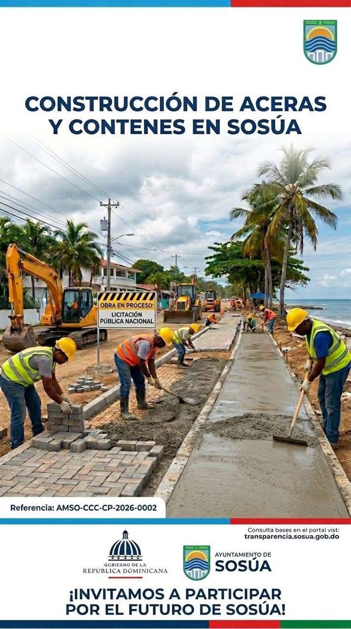 Inicio de licitación para construcción de aceras y contenes.